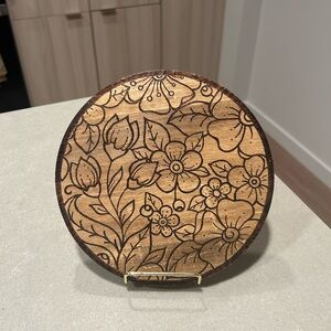 Custom Wood Burnt Round Decor